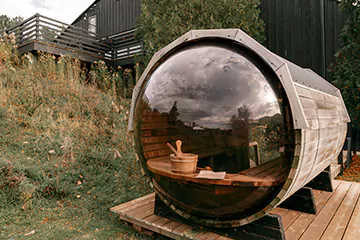 panoramic view sauna in Peterborough, ON