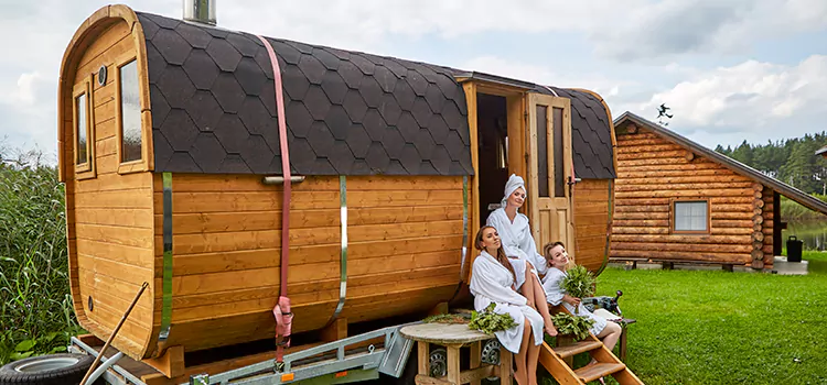 Residential Outdoor Cabin Sauna Construction in Peterborough, Ontario