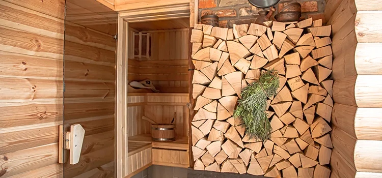Eucalyptus Wood Sauna Walls Repair And Installation in Peterborough, ON