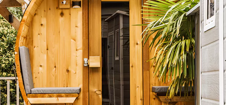 Wood-fired Outdoor Residential Sauna Installation in Peterborough, Ontario