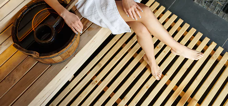 Composite Sauna Deck Installation in Peterborough, ON