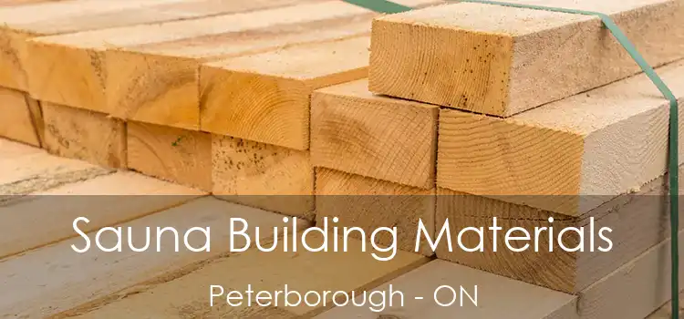  Sauna Building Materials Peterborough - ON